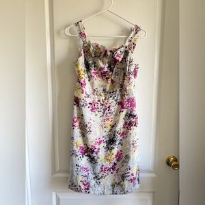 LOFT Floral Midi Dress